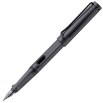 LAMY Safari Fountain Pen - Steel Black (Medium Nib)