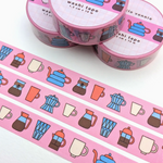 Pink Coffee Washi Tape (15mm)