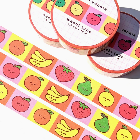 Happy Fruit Washi Tape (15mm)