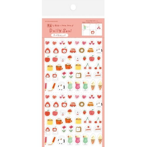 Furukawashiko Pink Daily Seal Sticker Sheet