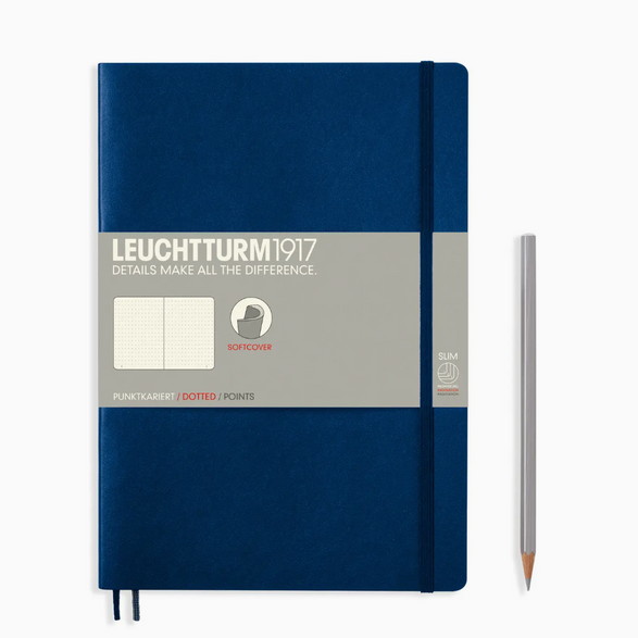 Leuchtturm Dot Grid Notebook: Navy (Soft Cover) - B5