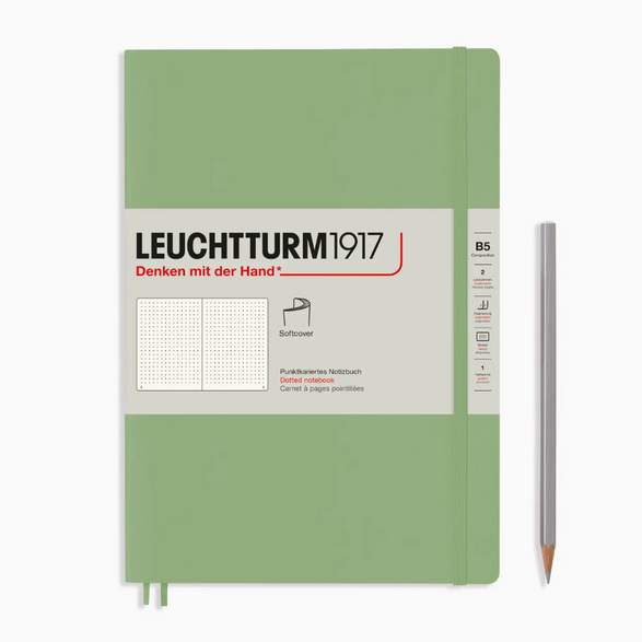 Leuchtturm Dot Grid Notebook: Sage (Soft Cover) - B5