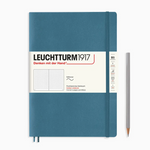 Leuchtturm Dot Grid Notebook: Stone Blue (Softcover) - B5