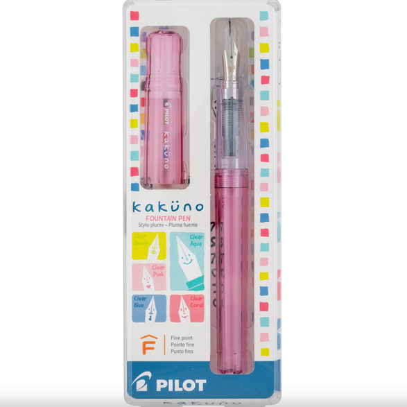 Pilot Kakuno Fountain Pen (Fine Point) - 4 color options