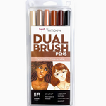 Dual Brush Markers - Set of 6 (9 options)