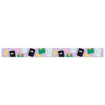 Purple Stationery Pattern Washi Tape - 15mm