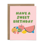 Sweet Birthday Fruit Card