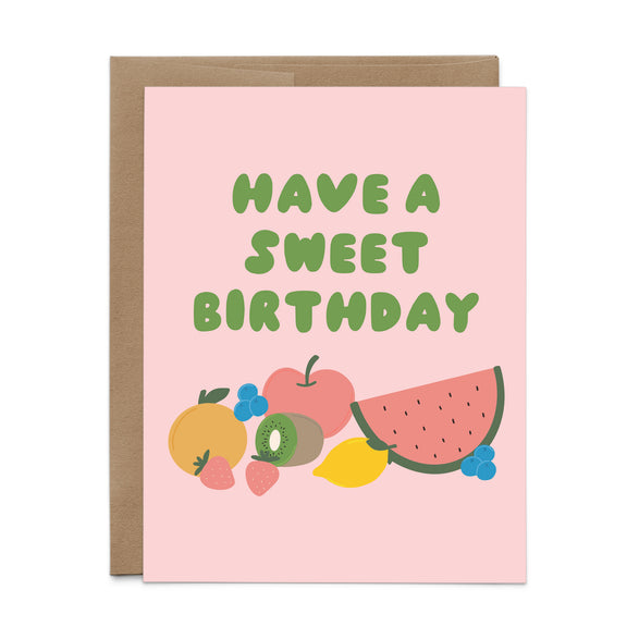 Sweet Birthday Fruit Card