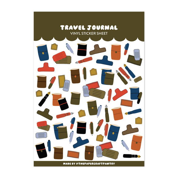 Travel Journal Sticker Sheet