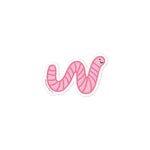 Worm Vinyl Sticker