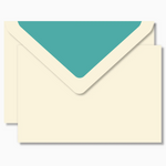 Crown Mill Notecard Set - Cream/Turquoise