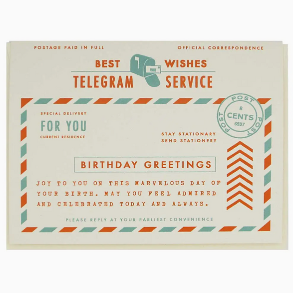 Birthday Telegram Card