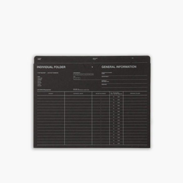 Black File Folder - 2 sizes