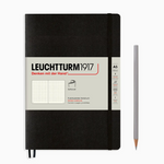 Leuchtturm Dot Grid Notebook: Black (Softcover) - A5