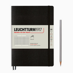 Leuchtturm Graph Notebook: Black (Softcover) - A5