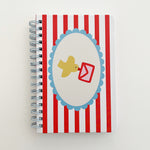Blank Spiral Notebook: Bird with Envelope