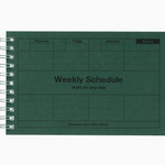 Undated Weekly Spiral Planner - Dark Green