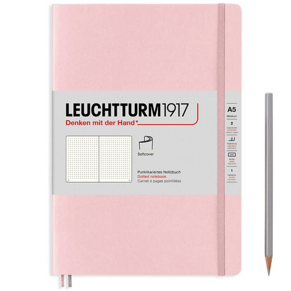 Leuchtturm Dot Grid Notebook: Pink (A5)
