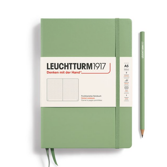 Leuchtturm Dot Grid Notebook: Sage (A5)