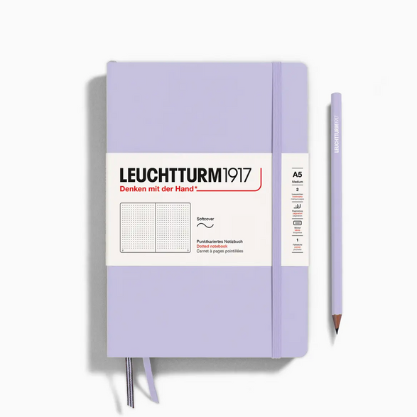 Leuchtturm Dot Grid Notebook: Lilac (Softcover) - A5