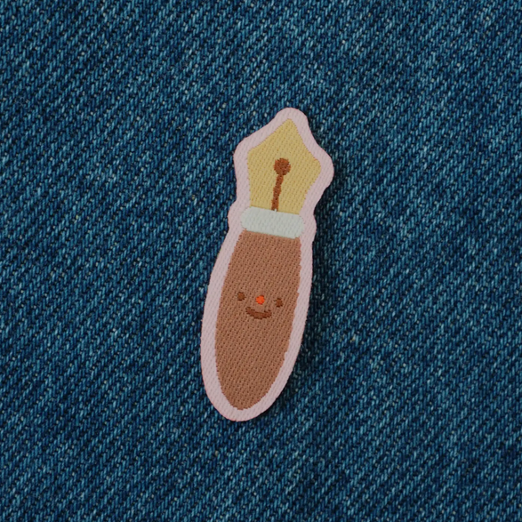 Fountain Pen Iron On Patch
