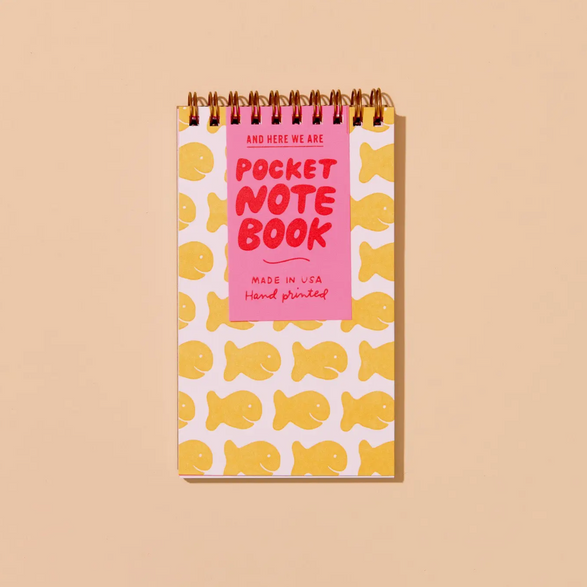 Lined Pocket Notebook: Fish Cracker