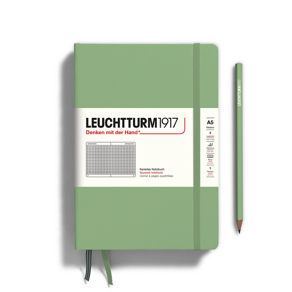 Leuchtturm Graph Notebook: Sage (A5)