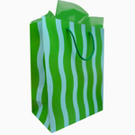 Green Wavy Gift Bag