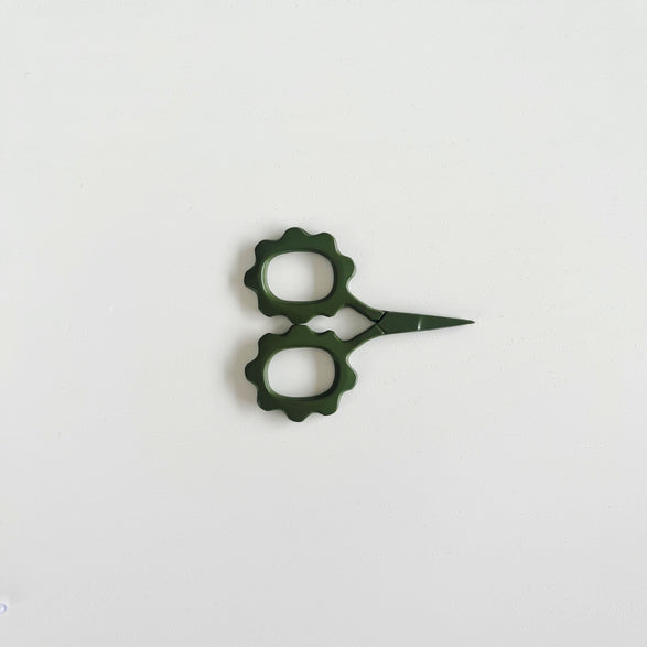 Small Moss Green Embroidery Snips