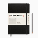 Leuchtturm Lined Notebook: Black (B5)