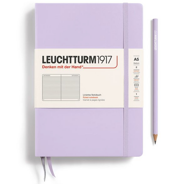Leuchtturm Lined Notebook: Lilac (A5)