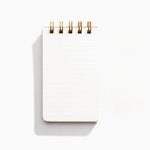 Lined Reporter Notebook - Minimal Green
