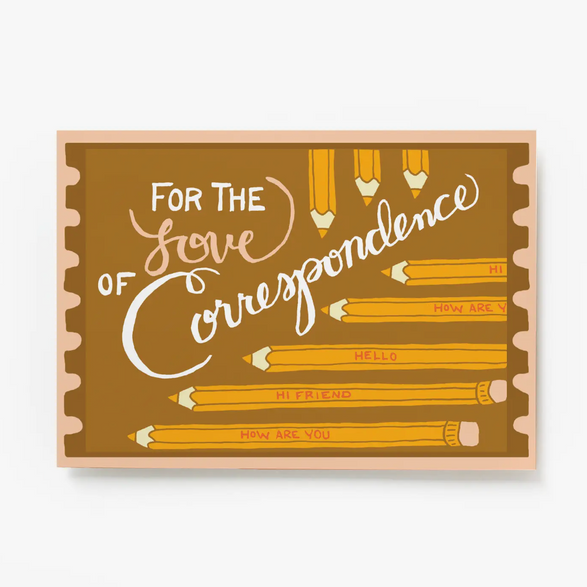 For the Love of Correspondence Postcard
