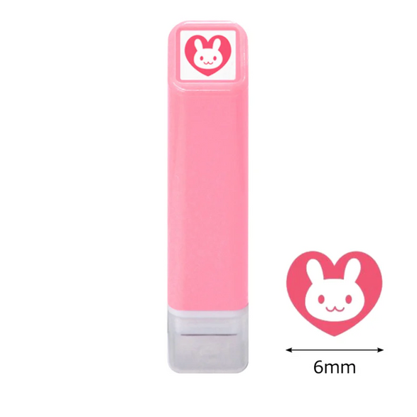 Mini Self-Inking Stamp: Bunny Heart