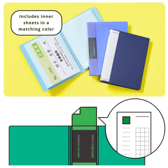 Mini Card File - Sky Blue