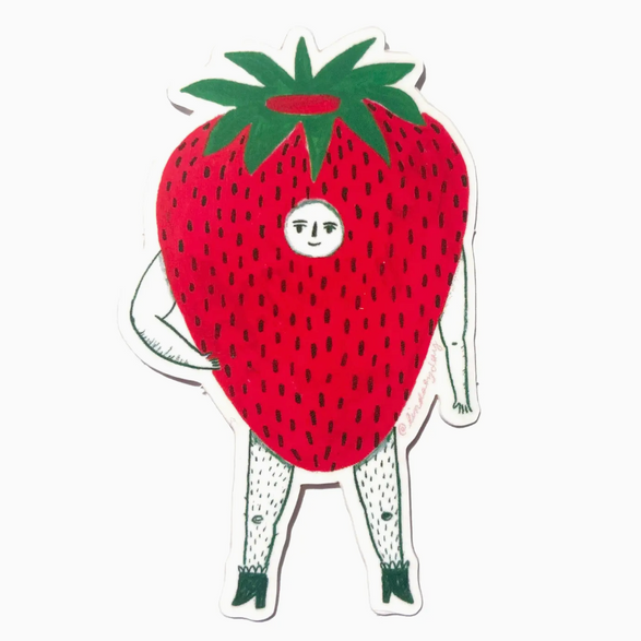 Mr. Strawberry Sticker