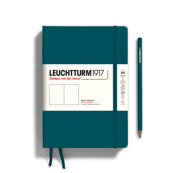Leuchtturm Blank Notebook: Pacific Green (A5)