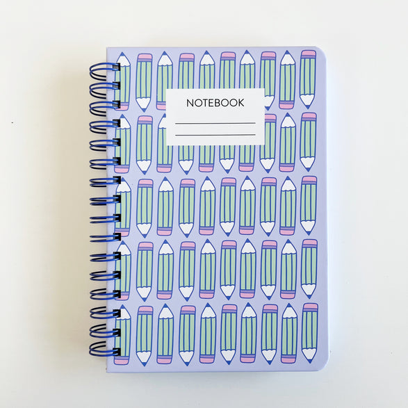 Multi-Paper Notebook: Pencil Pattern