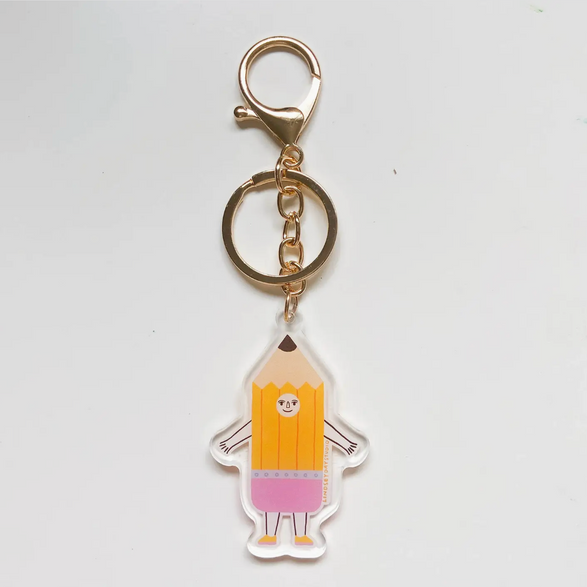 Pencil Friend Acrylic Keychain
