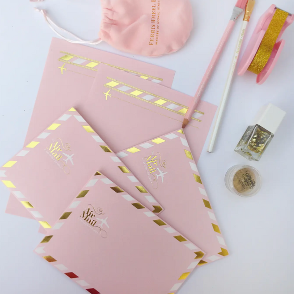 Pink Airmail Letter Set