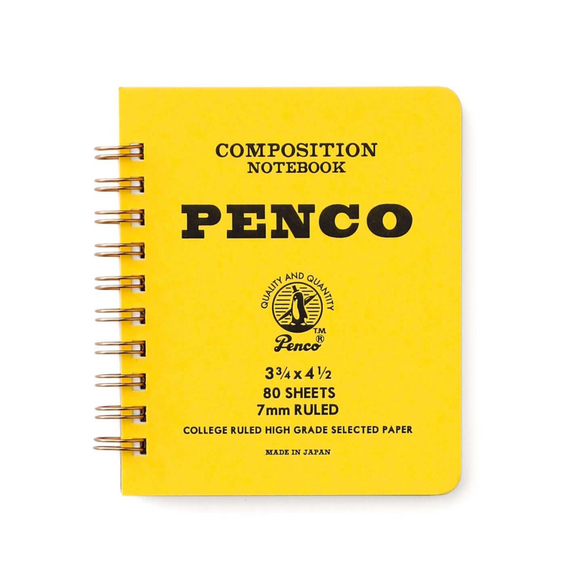 Lined Notebook: Mini Penco Yellow