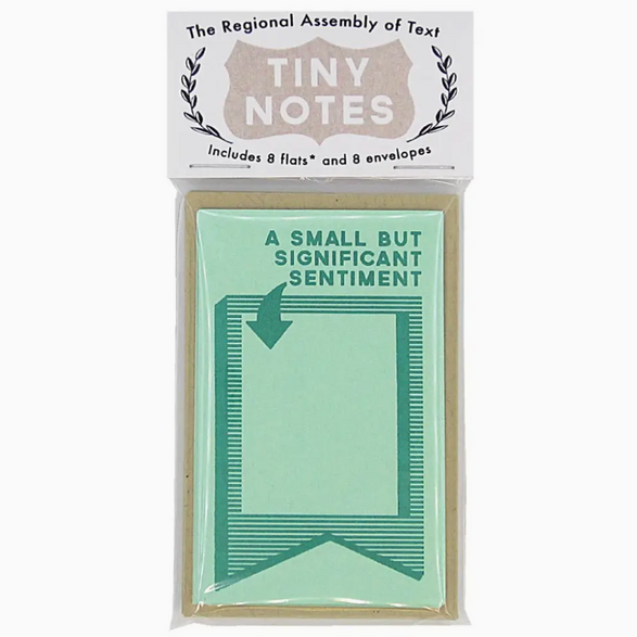 Green Tiny Notes - Set of 8