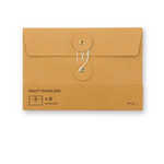Traveler's Orange Envelopes - Set of 8