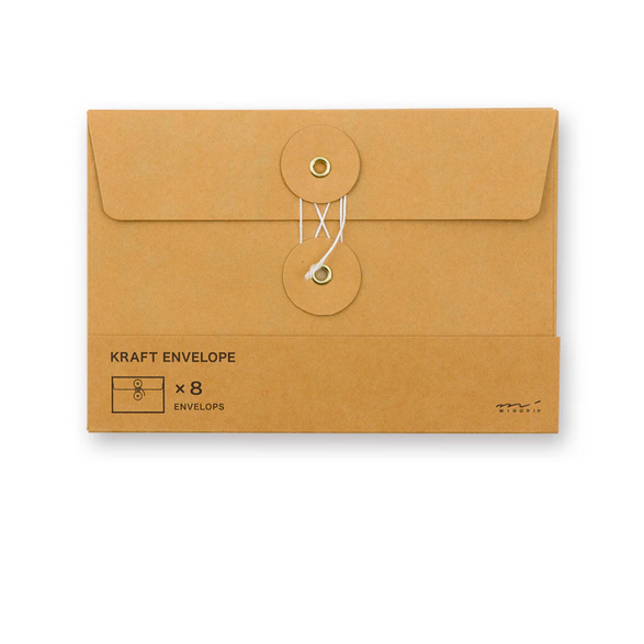 Traveler's Orange Envelopes - Set of 8