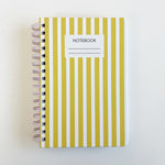 Multi-Paper Notebook: Yellow Stripes