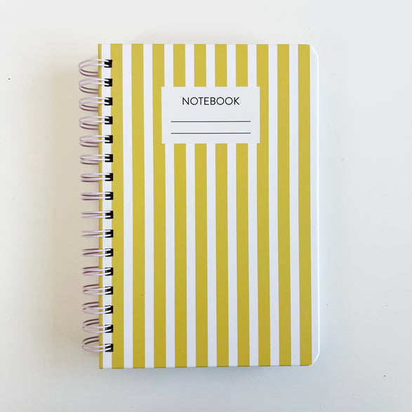 Multi-Paper Notebook: Yellow Stripes