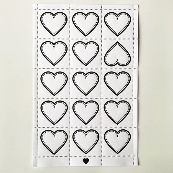 Hearts Decorative Stamps