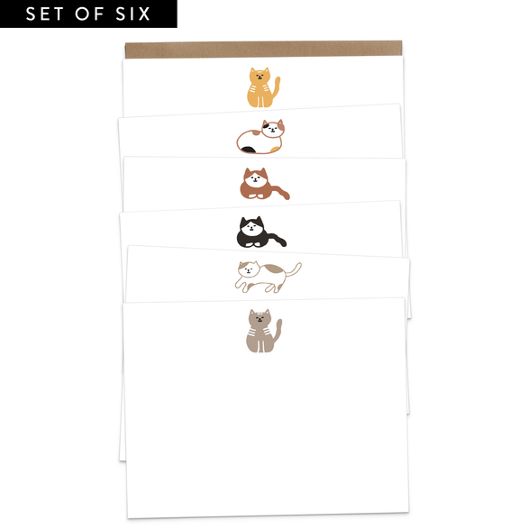 Cats Flat Notecard Set