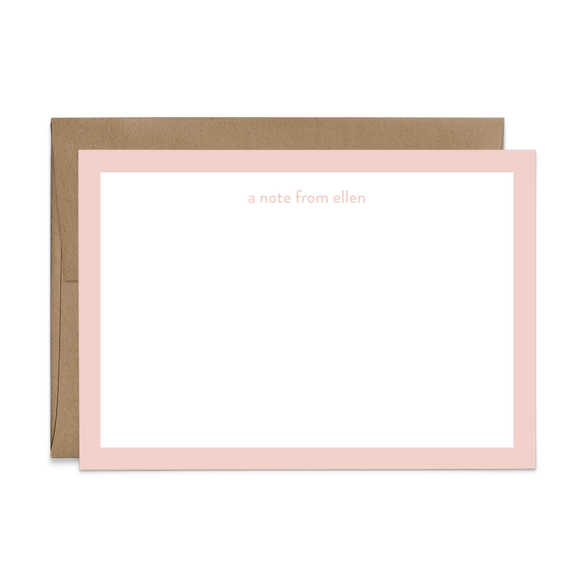 Custom Stationery: Classic Border - 14 Color Options