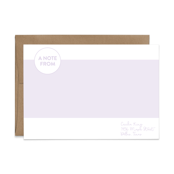Custom Stationery: Color Block